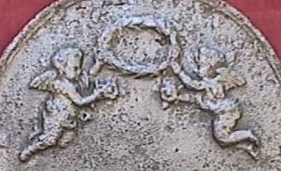 Detail van boogplaat met putti, Goor, HPL-17