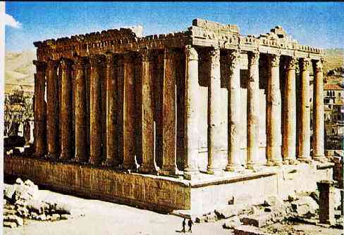 Tempel van Bacchus, Libanon